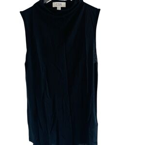 COS Elegant Black Sleeveless Blouse